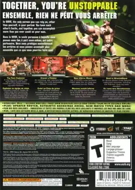 WWE SmackDown vs RAW 2009 (USA) box cover back
